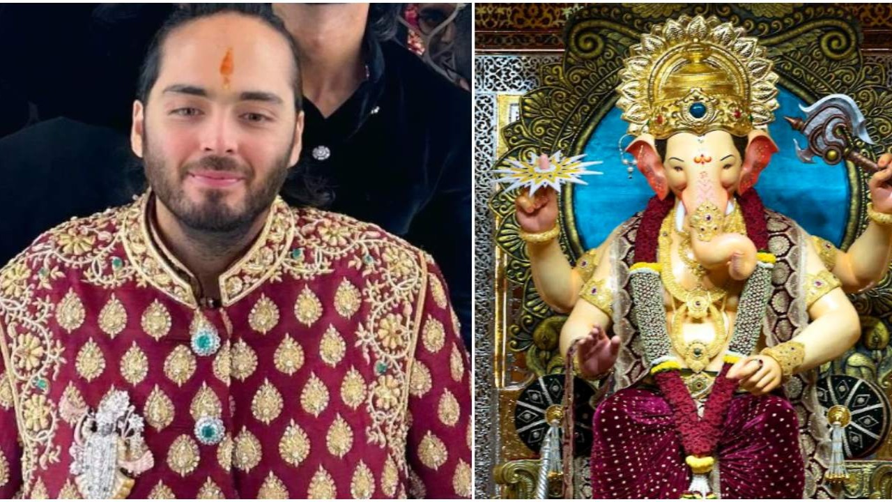 Anant Ambani donates 20-kg gold crown to Lalbaugcha Raja valued at Rs 15 crore