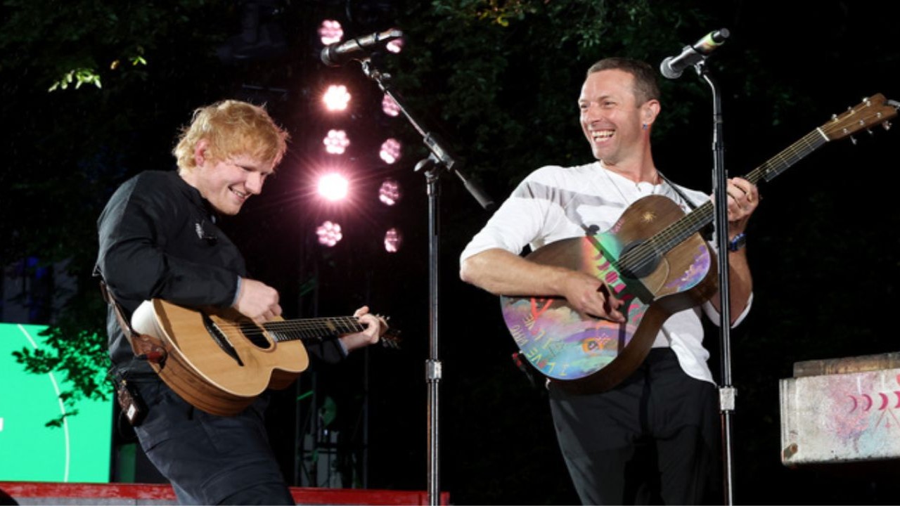 Ed Sheeran and Chris Martin - Getty Images 