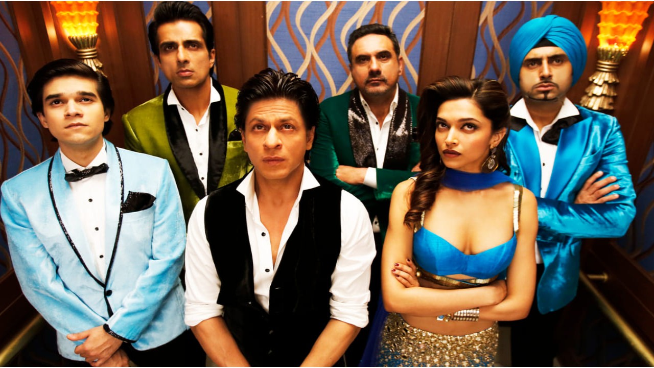 Shah Rukh Khan, Vivan Shah, Abhishek Bachchan, Deepika Padukone, Sonu Sood, Boman Irani