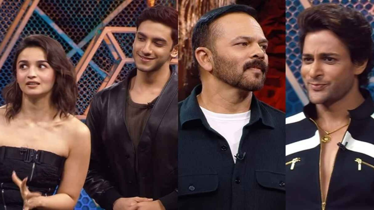 Alia Bhatt, Vedang Raina, Rohit Shetty, Shalin Bhanot 