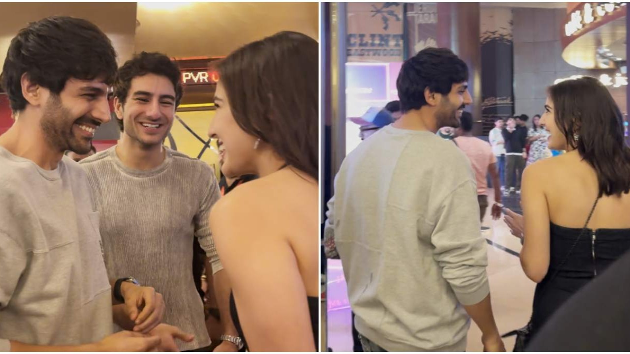 Call Me Bae: Kartik Aaryan indulges in fun banter with Sara Ali Khan and Ibrahim at Ananya Panday-led show's special screening; WATCH