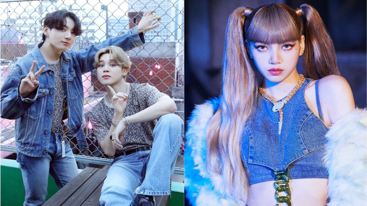 BTS' Jungkook and Jimin, BLACKPINK's Lisa; Image Courtesy: BIGHIT MUSIC, YG Entertainment