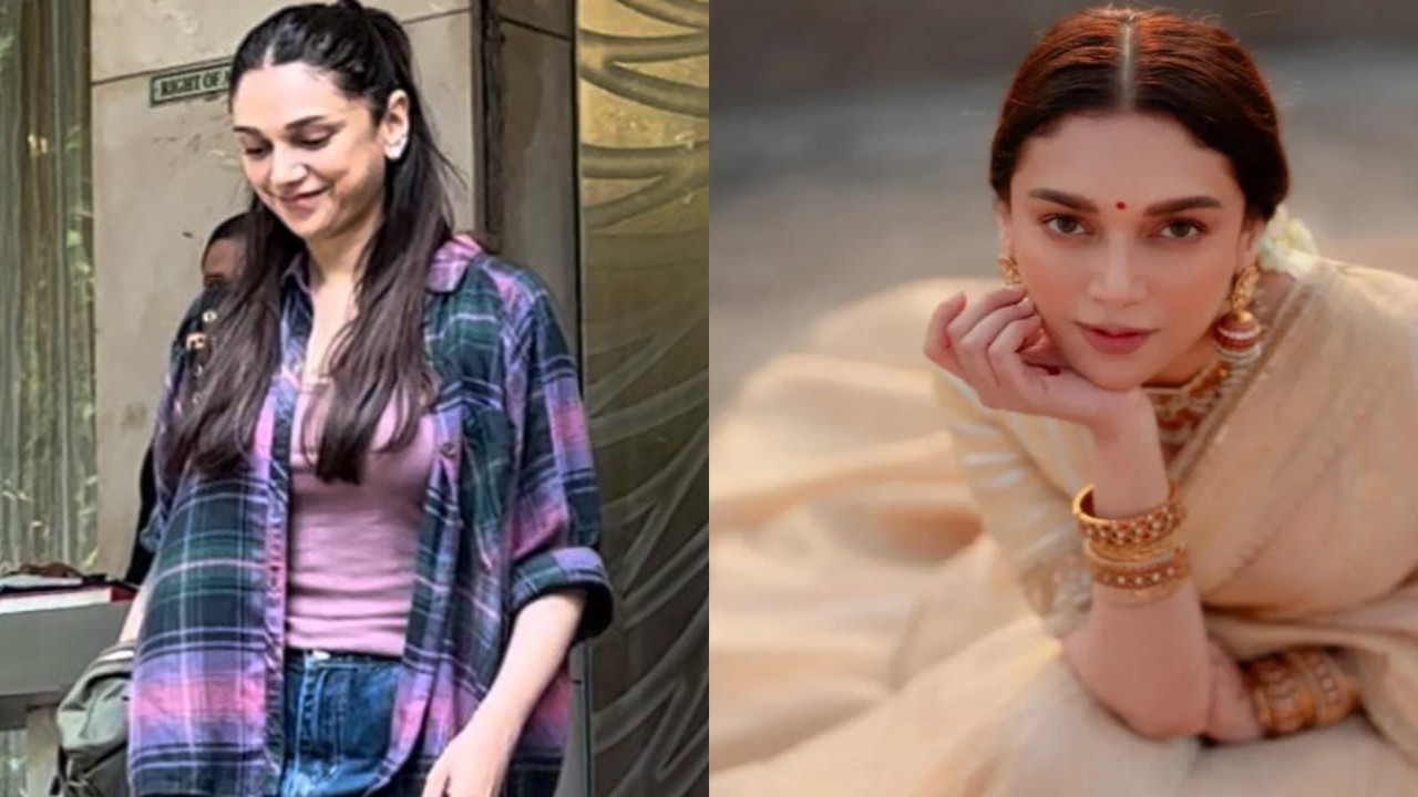 WATCH: Newlywed Aditi Rao Hydari rocks casual look in oversized shirt, wide-legged denims