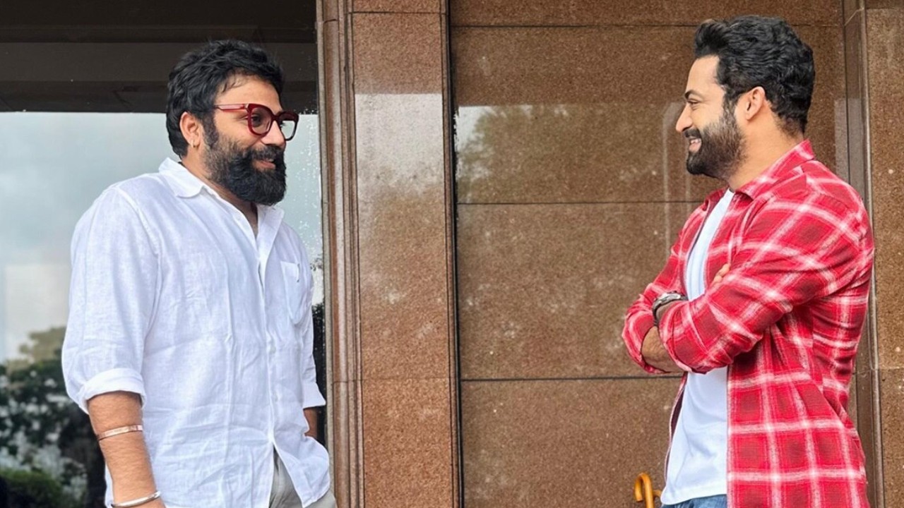 EXCLUSIVE: Ahead of Devara Trailer launch, NTR JR meets Sandeep Reddy Vanga in Mumbai; What’s cooking?