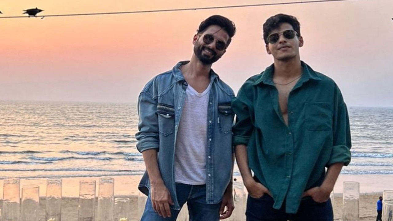 Ishaan Khatter and Shahid Kapoor 