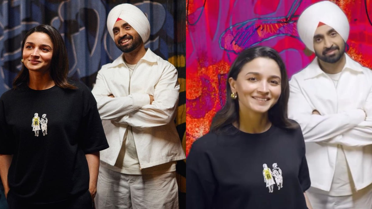 Alia Bhatt and Diljit Dosanjh in Chal Kudiye song 