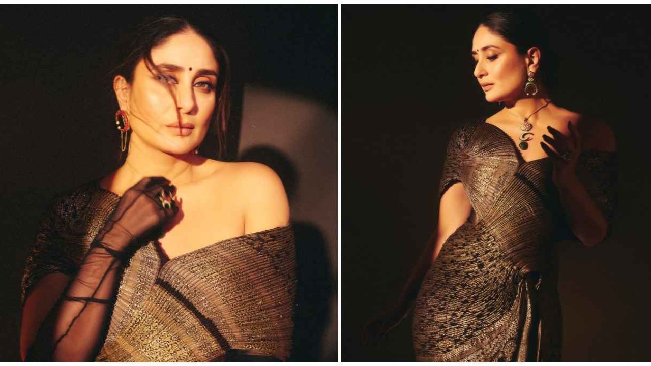 Kareena Kapoor Khan, Formal Wear, Gowns, Saree gown, Amit Aggarwal,, Banarasi saree, ethnic wear, fusion,, sexy, hot, Style, Fashion