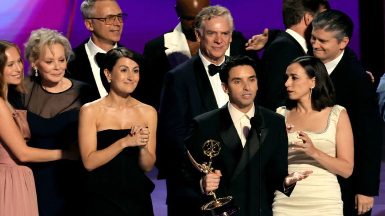 Hacks crew receives Outstanding Comedy Series award at the Emmys (CC: Getty images)