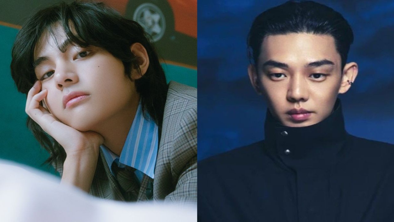 V, Yoo Ah In: images from BIGHIT MUSIC, Netflix