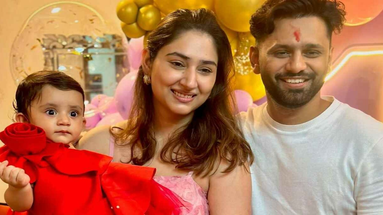 Disha Parmar and Rahul Vaidya celebrate daughter Navya's first birthday ...