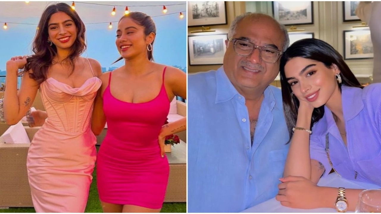 Khushi Kapoor shares happy memories from childhood with elder sister Janhvi and dad Boney Kapoor; see PICS