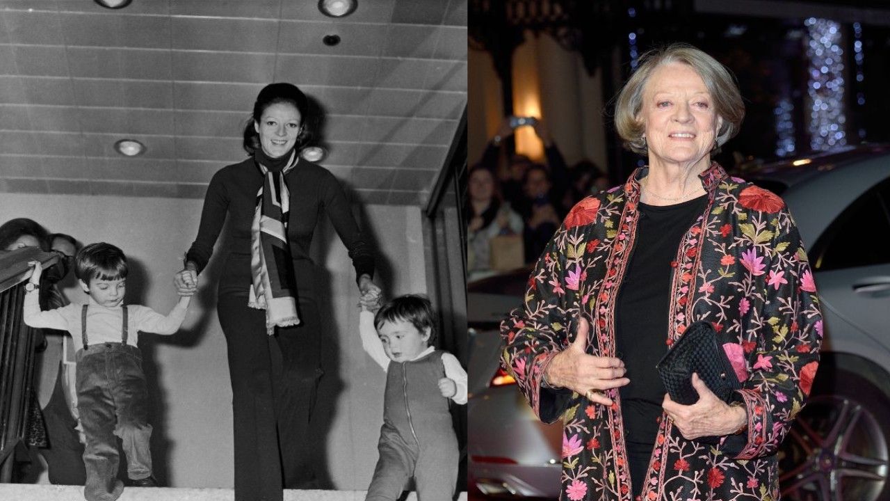 Image Credits: Dame Maggie Smith and her sons via Getty Images