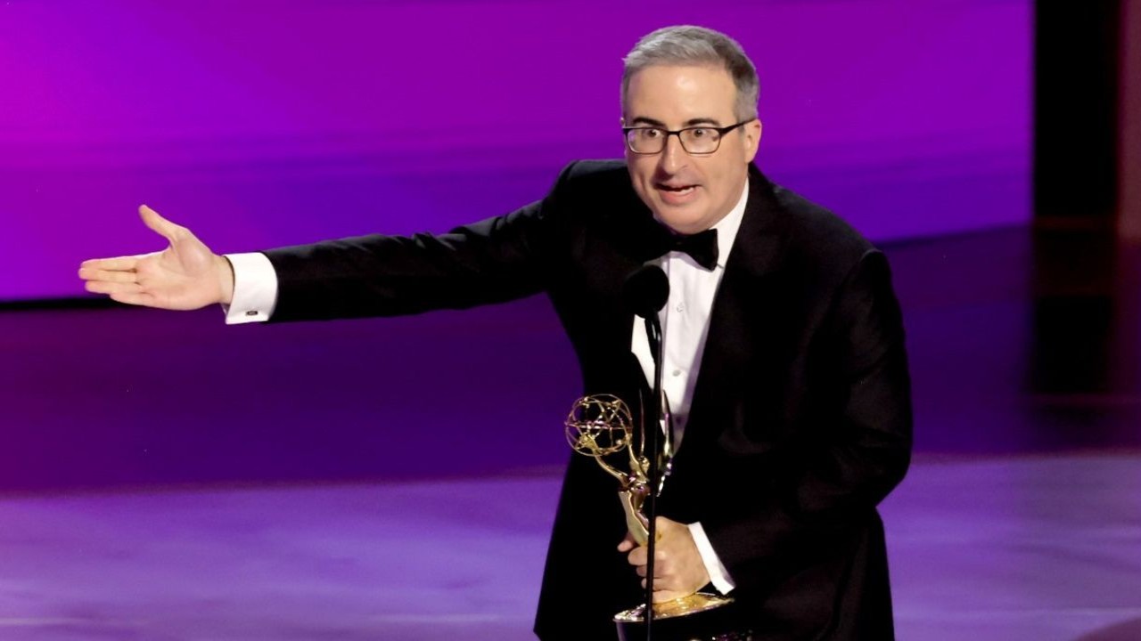 John Oliver spoke of his dog at the 76th Primetime Emmy Awards