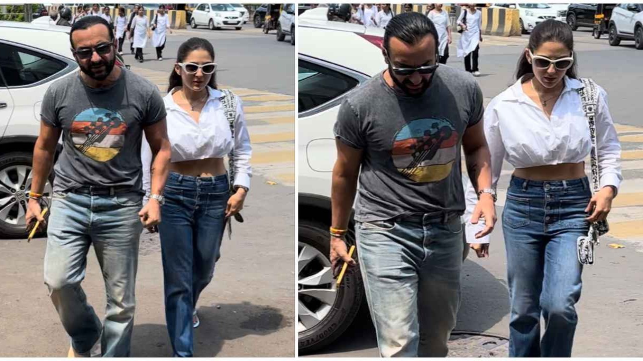 Saif Ali Khan and Sara Ali Khan turn ULTIMATE stylish daddy-daughter ...