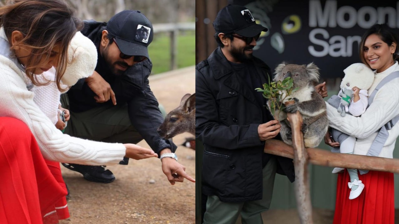 PICS: Ram Charan & Upasana’s baby Klin Kaara bonds with koalas and kangaroos in Australia