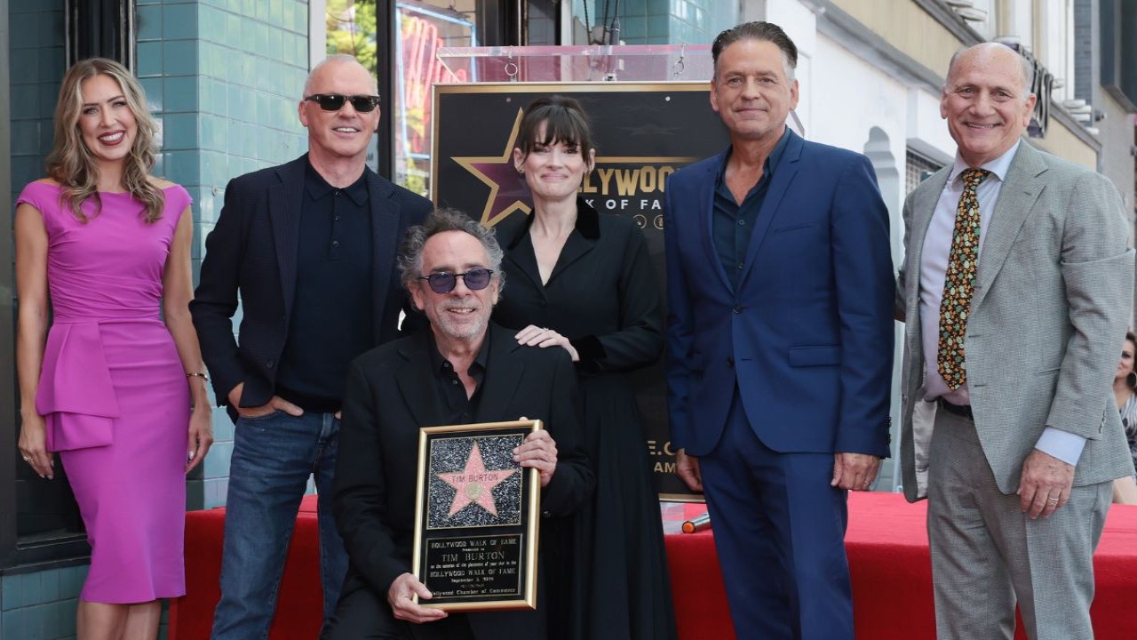 Legendary Filmmaker Tim Burton Receives 'Special' Hollywood Walk Of Fame Star With Beetlejuice 2 Actors Winona Ryder,  Michael Keaton By His Side