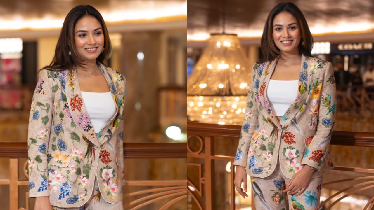 Mira Rajput in floral pantsuit