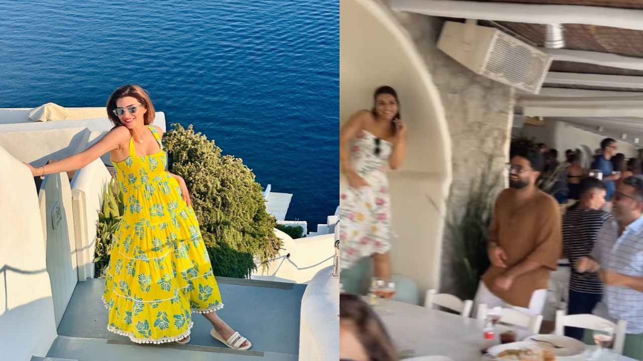 Kriti Sanon and rumored BF Kabir Bahia spotted getting goofy together in Greece; VIDEO goes viral