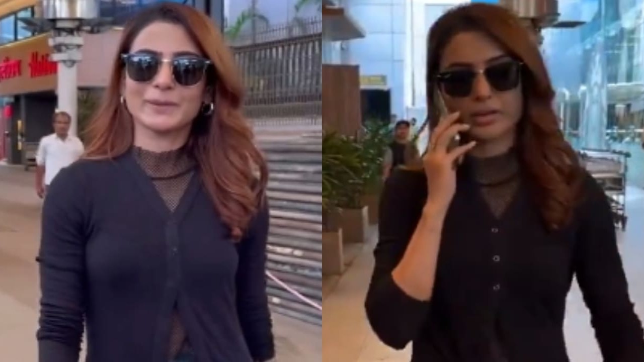 WATCH: Samantha Ruth Prabhu walks in style as she flaunts her new look at Mumbai airport; Don’t miss people’s reaction to her beauty