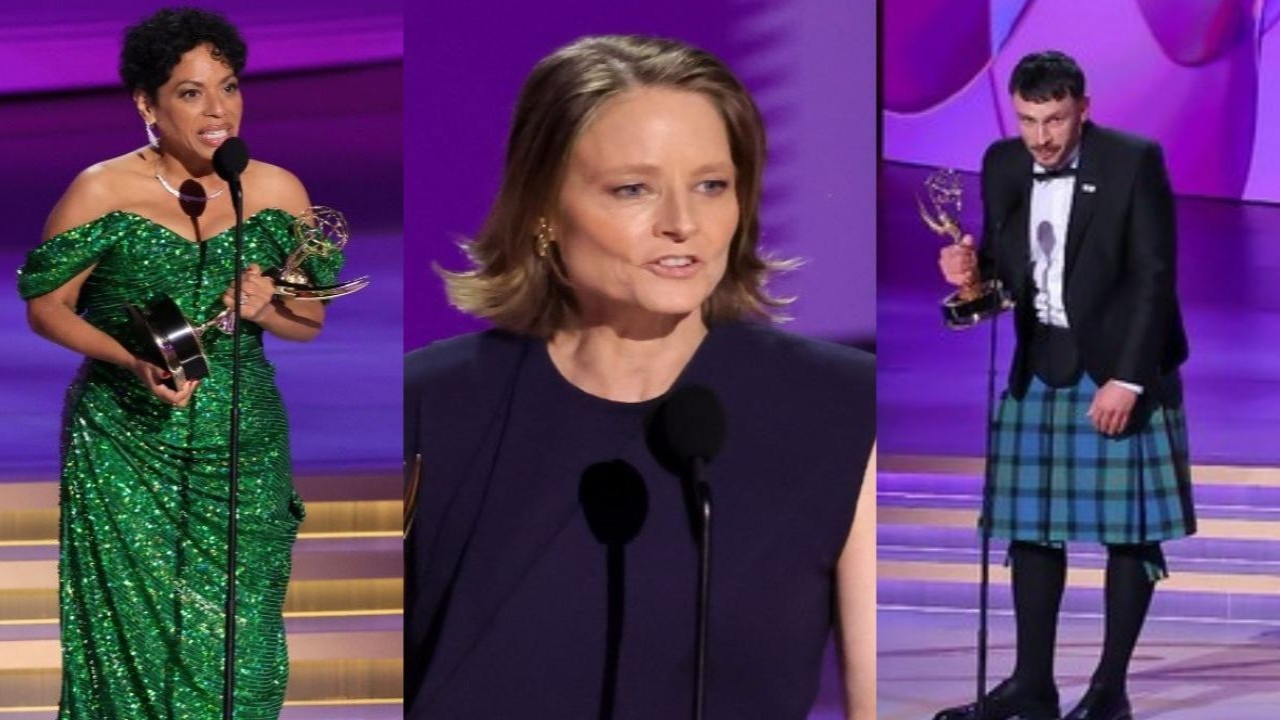 Liza Colon Zayas, Jodie Foster and Richard Gadd  (CC: Getty Images)