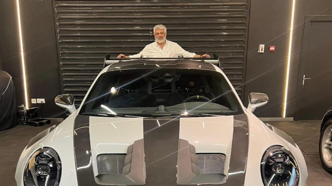  VIRAL PHOTOS: Ajith Kumar poses with his new Porsche GT3 RS car worth almost Rs 4 crore 