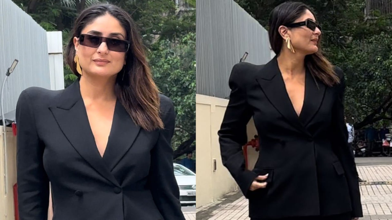 Kareena Kapoor in black pantsuit