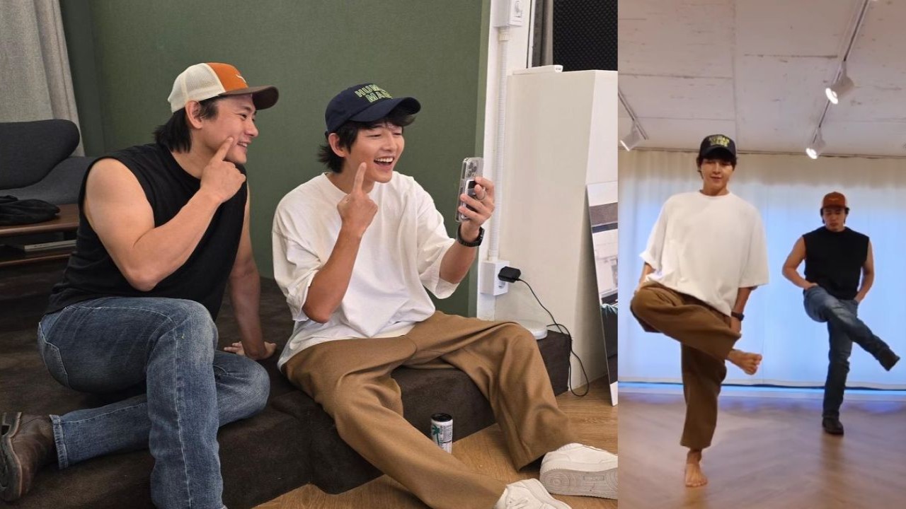 Song Joong Ki with Teo Yoo; Image: Teo Yoo and Nikki S. Lee's Instagram