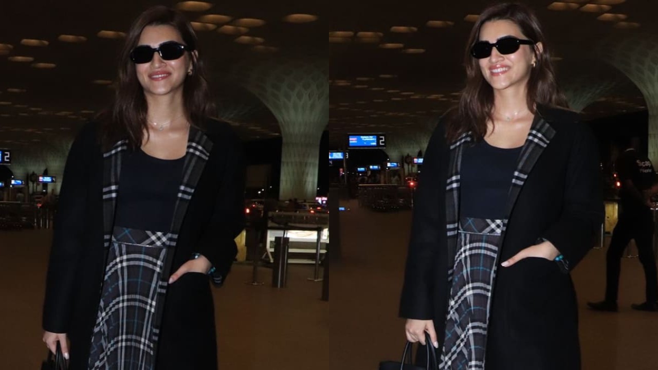 Kriti Sanon's Burberry airport look