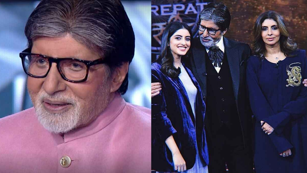 Amitabh Bachchan, Navya Naveli Nanda, Shweta Bachchan