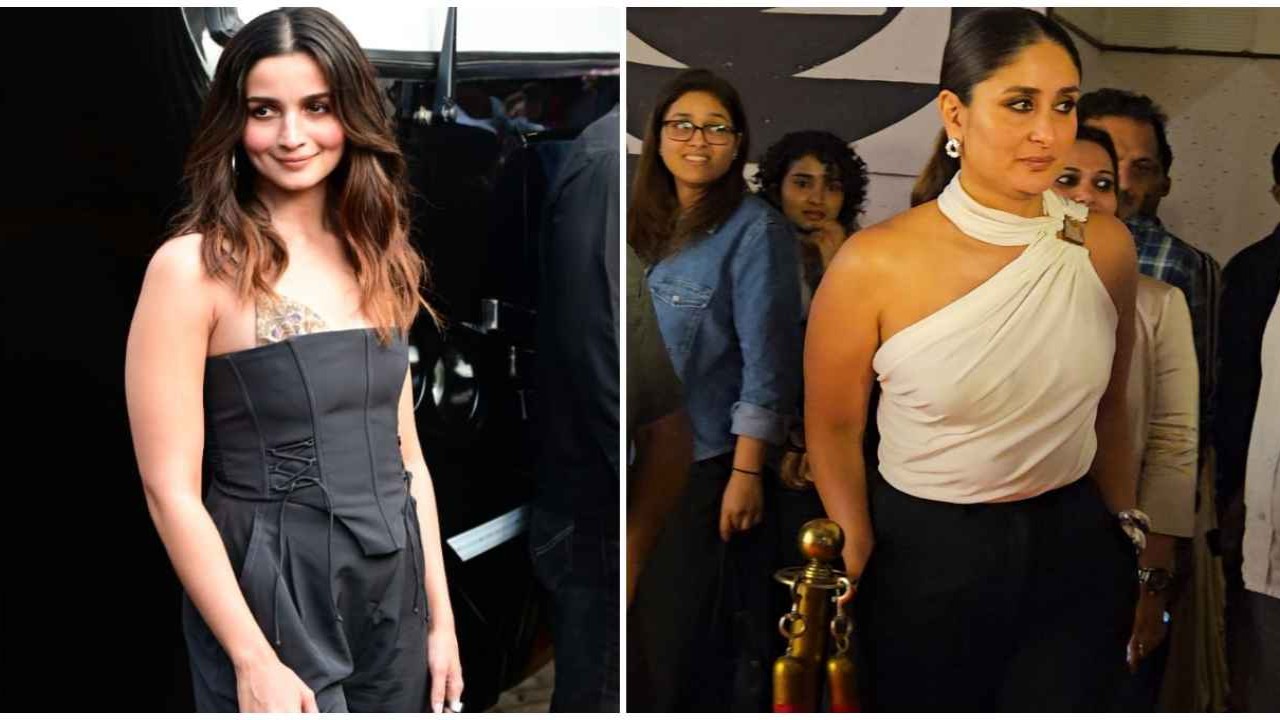 Alia Bhatt, Kareena Kapoor Khan, trendy, monochromatic looks, corset, tops, hot, style, fashion