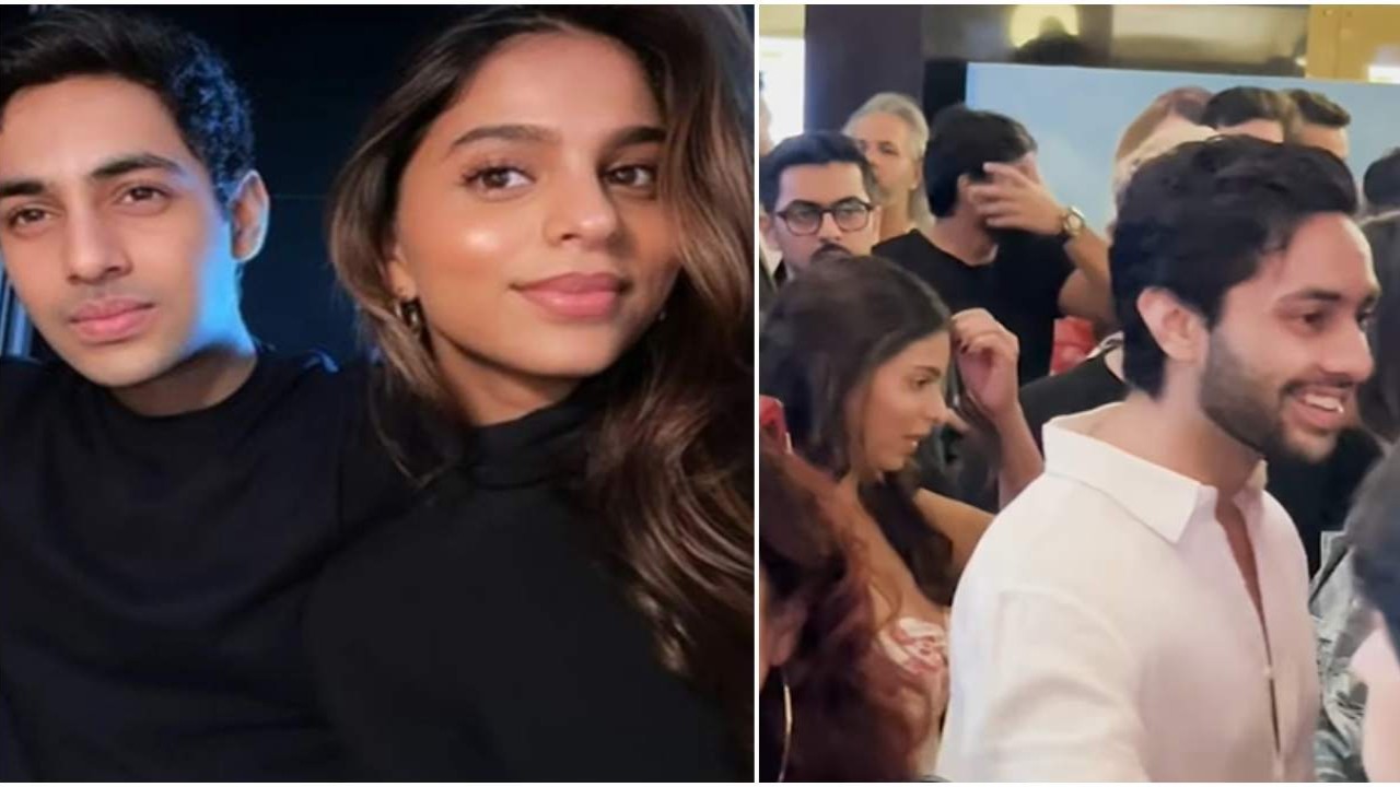 Call Me Bae: Agastya Nanda protects rumored GF Suhana Khan amid crowd at Ananya-led show's screening; WATCH