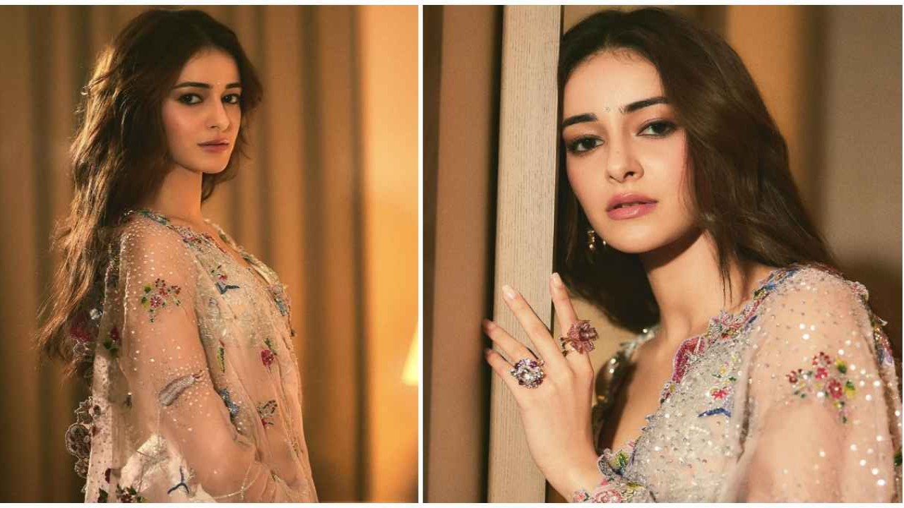 Ananya Panday, Rahul Mishra, Ethnic Wear, Wedding Season, Style, floral saree, saree, Fashion