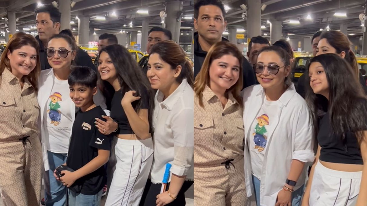 Rani Mukerji ensures every fan gets picture as she arrives at airport; actress' humility is winning hearts; WATCH