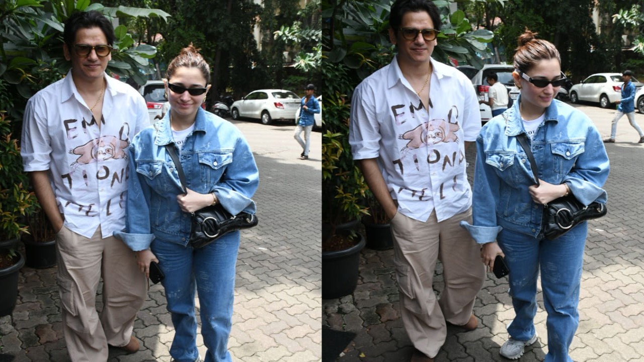 Tamannaah Bhatia and Vijay Varma in their cool outfits