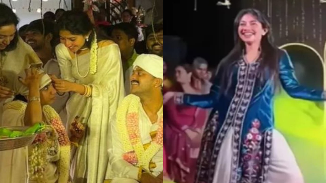 WATCH: Sai Pallavi dances to Marathi song Apsara Aali and London Thumakda at sister Pooja Kannan's sangeet ceremony