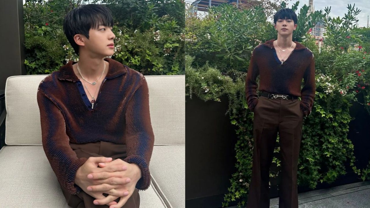 BTS' Jin makes debut appearance at Milan Fashion Week; spotted sitting beside Dakota Johnson, Nicola Coughlan