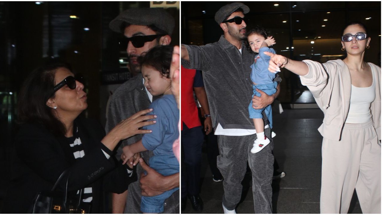 WATCH: Alia Bhatt returns to Mumbai with Ranbir Kapoor, Raha and Neetu; father-daughter’s bond yet again catches attention