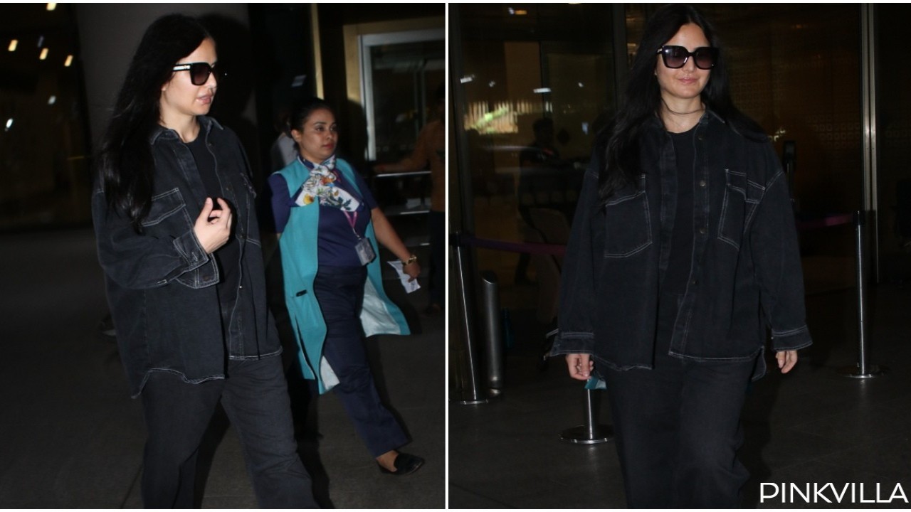 WATCH: Katrina Kaif rocks ‘kala chashma’ look and sports all-black attire as she gets clicked at Mumbai airport