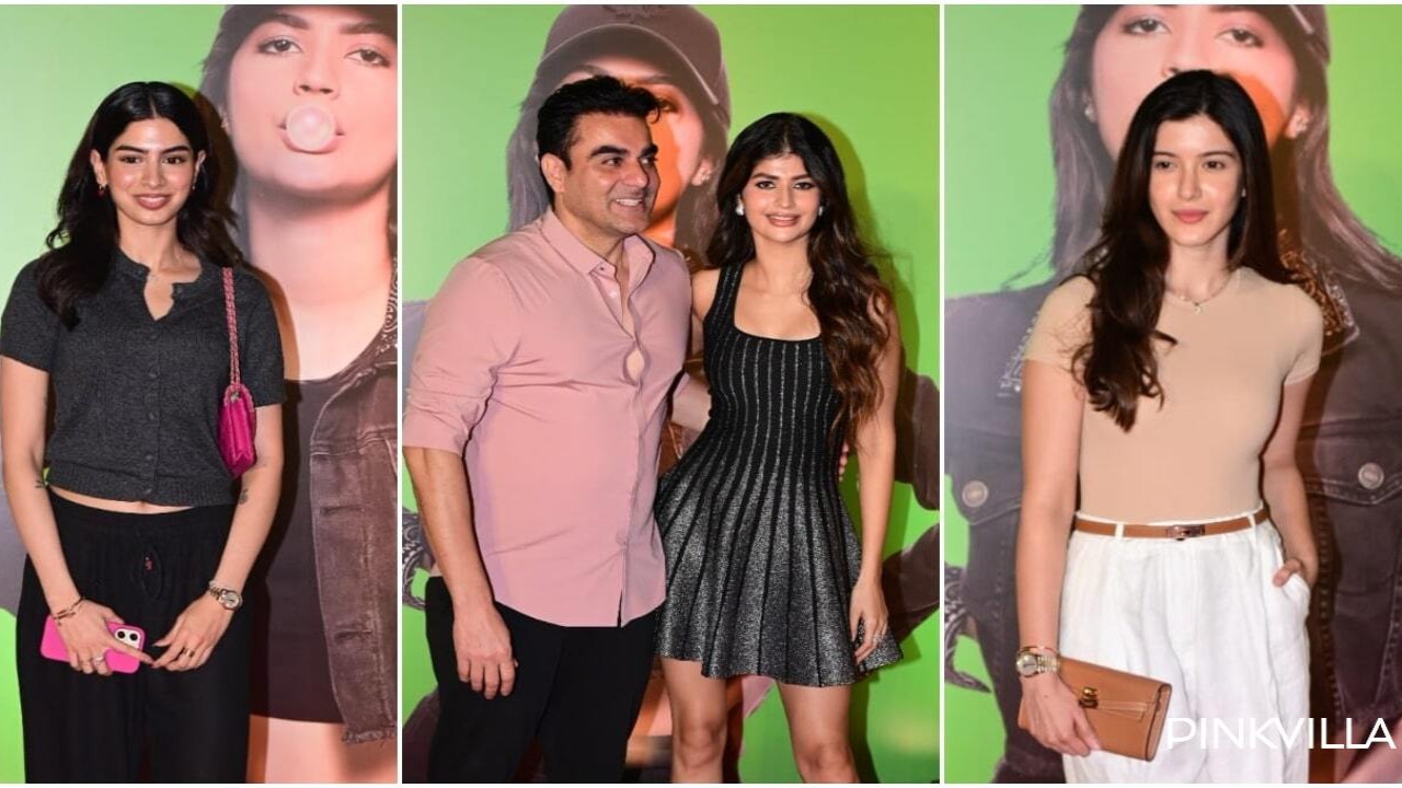 Binny And Family Screening: Khushi and Shanaya Kapoor come to support B-town pal Anjini Dhawan ahead of her debut; Arbaaz Khan, David Dhawan and more join