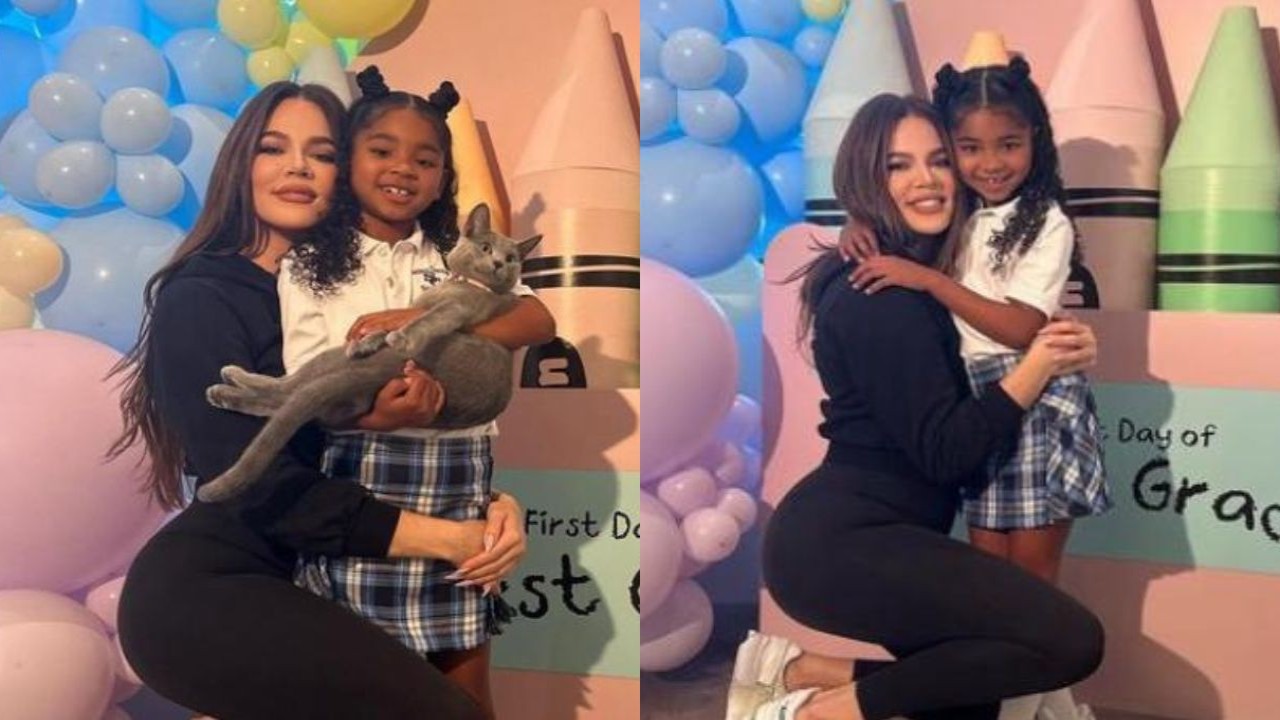 Khloe Kardashian and her daughter True (CC: Instagram)