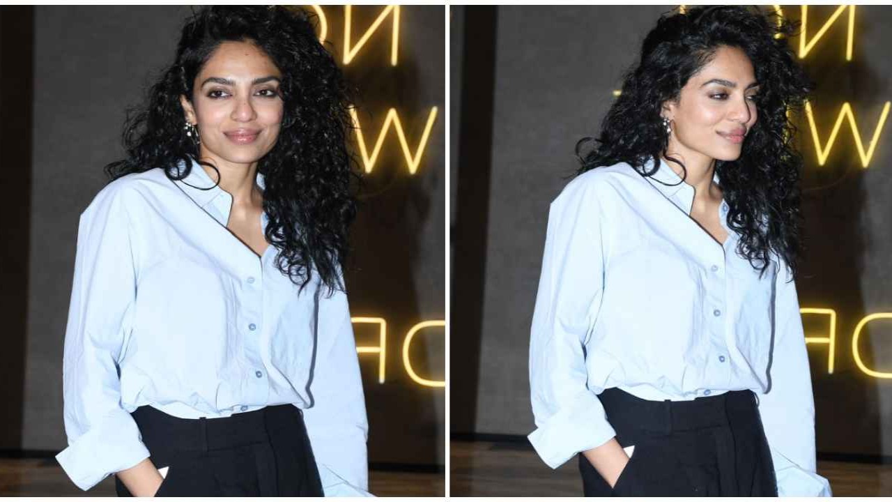 Sobhita Dhulipala wears a basic outfit but serves ULTIMATE 9 to 5 OOTD look in white shirt and formal black pants