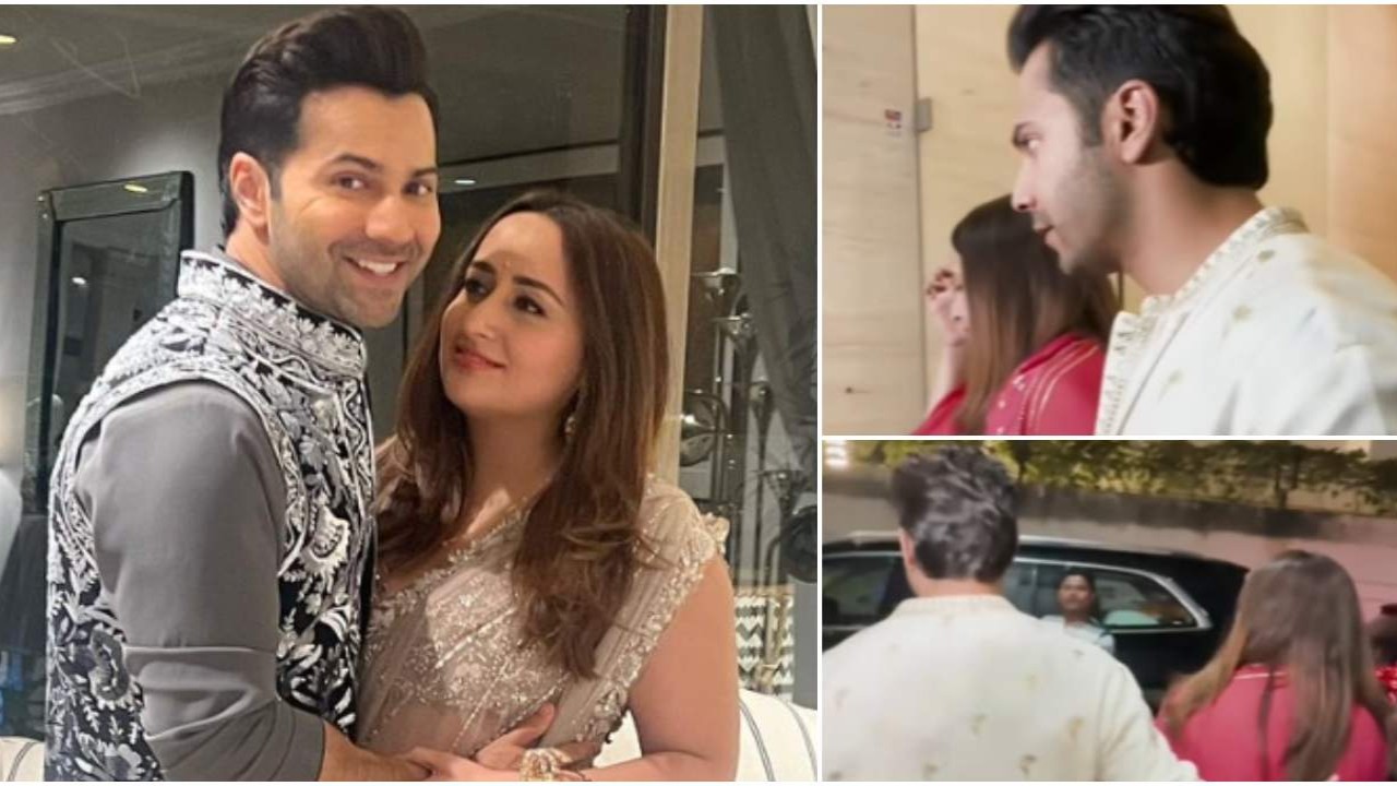 Varun escorting wife Natasha safely while leaving David Dhawan's office has all our hearts