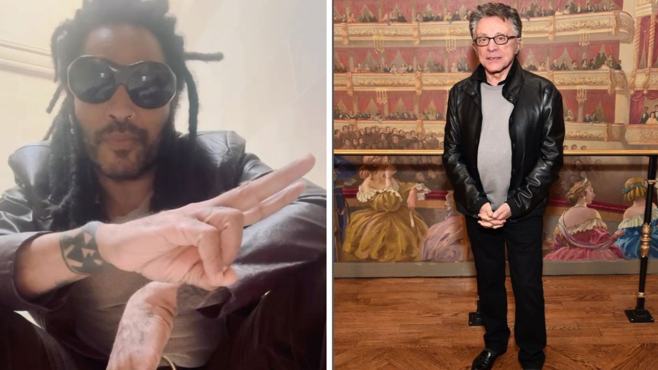 Lenny Kravitz shares selfie with Frankie Valli