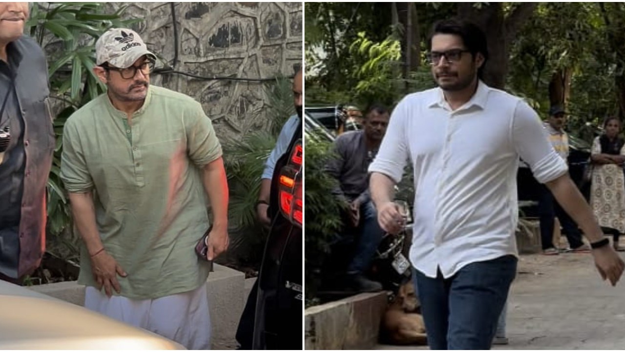 Aamir Khan, Kiran Rao, Imran Khan, Junaid, Ira and more arrive at Reena Dutta's fathers' prayer meet to pay their last respects