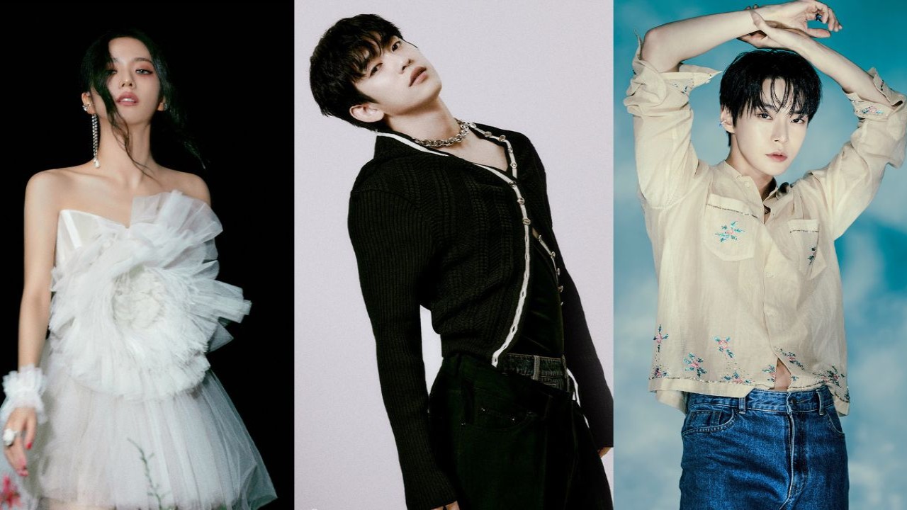 Jisoo (Image Credits- YG Entertainment), Jinyoung (Image Credits- BH Entertainment), Doyoung (Image Credits- SME Entertainment)