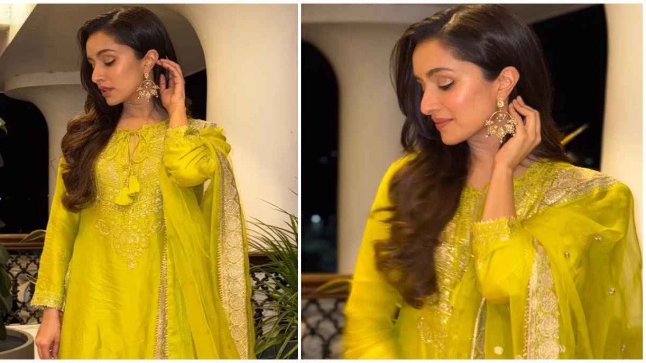 Shraddha Kapoor’s lime green sharara set is the breath of fresh air that your wardrobe needs this Navratri