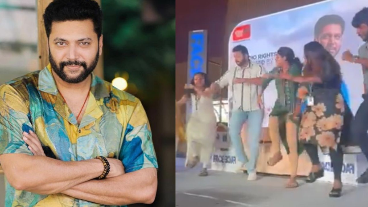 Fans go gaga over Jayam Ravi's massy moves to Makkamishi from Brother