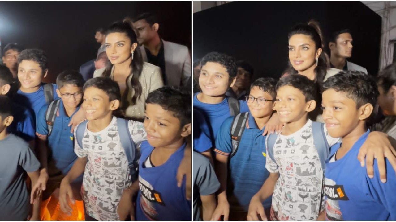 Priyanka Chopra poses with cute kids as paps scream 'Desi Girl' and it's truly heartwarming; WATCH