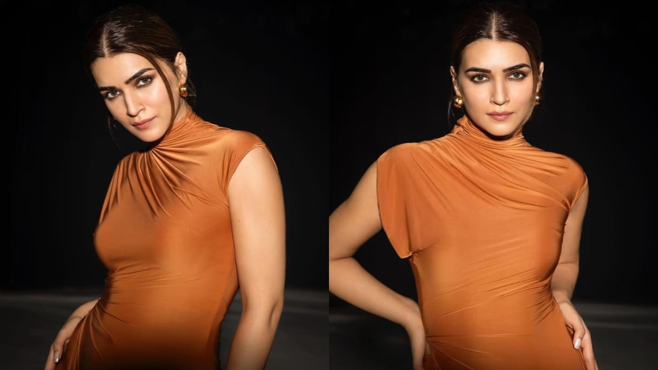 Kriti Sanon in orange co-ord set