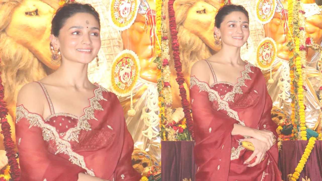 Alia Bhatt with sister at Durga Puja Pandal 